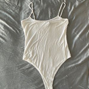 White Spaghetti Strap Body Suit
